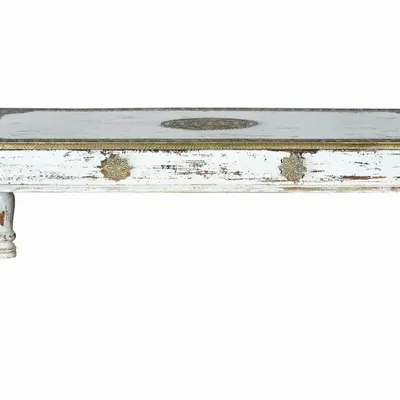 Coffee tables - Coffee table in aged white mango wood - GINER Y COLOMER