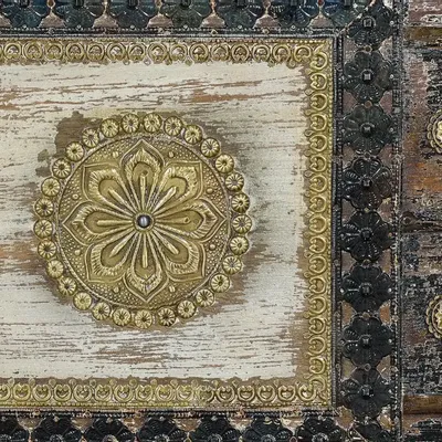 Boîtes de rangement  - Coffre en bois de manguier et détails en bronze - GINER Y COLOMER