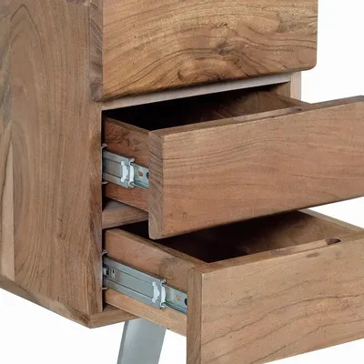 Desks - Mango wood and metal desk - GINER Y COLOMER