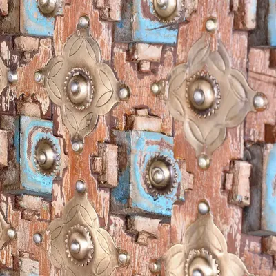 Armoires - Armoire manguier en noyer et gris vieilli - GINER Y COLOMER