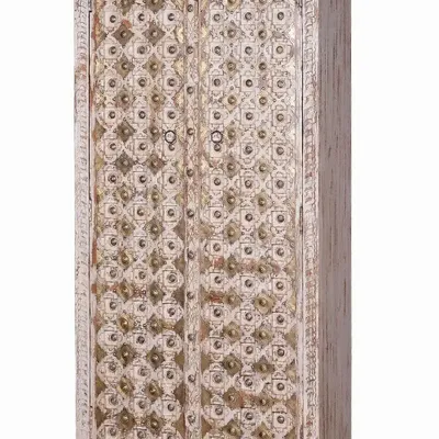 Armoires - Armoire en bois de manguier avec des détails en ivoire vieilli - GINER Y COLOMER