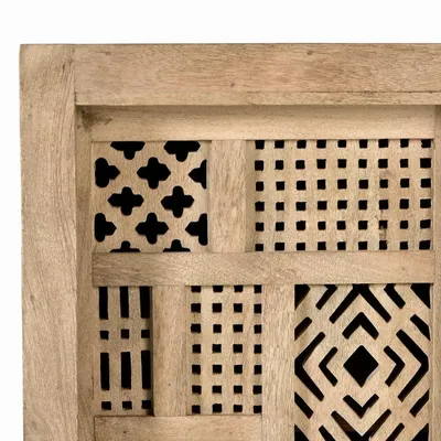 Sideboards - Sideboard in mango wood and natural-colored metal legs - GINER Y COLOMER