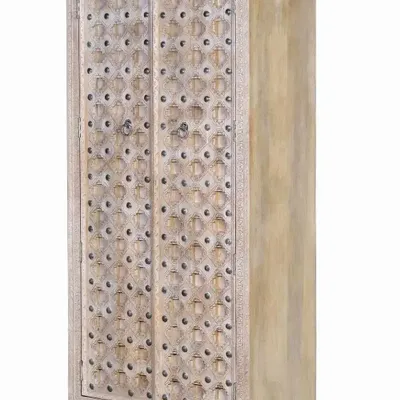 Wardrobe - Natural finish mango wood cabinet - GINER Y COLOMER
