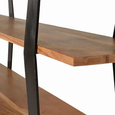 Bookshelves - Acacia wood and metal bookcase - GINER Y COLOMER