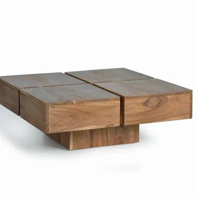 Coffee tables - Acacia wood coffee table - GINER Y COLOMER