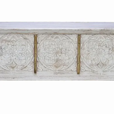 Boîtes de rangement  - Coffre ancien en bois de manguier blanc - GINER Y COLOMER