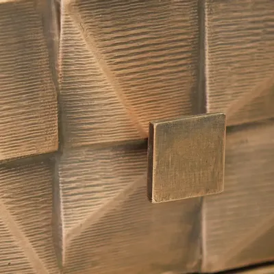 Sideboards - Mango wood sideboard with bronze and metal details - GINER Y COLOMER