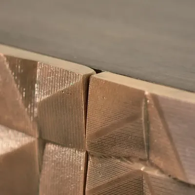 Sideboards - Industrial sideboard in mango wood and metal details - GINER Y COLOMER