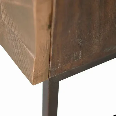 TV stands - TV cabinet in mango wood and dark brown bronze - GINER Y COLOMER