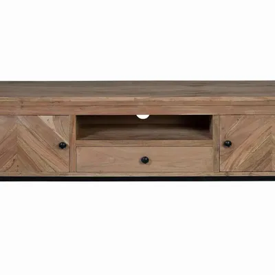 TV stands - TV cabinet in acacia wood and metal legs - GINER Y COLOMER