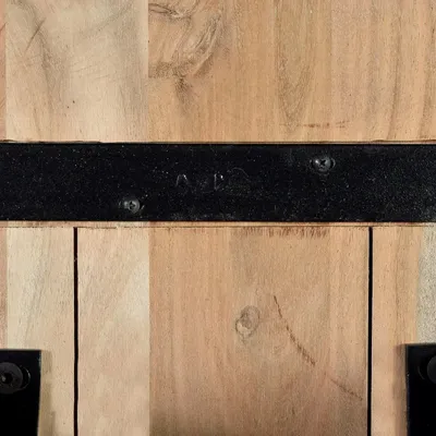 Bancs - Banc en bois d'acacia et métal coloris naturel et noir - GINER Y COLOMER