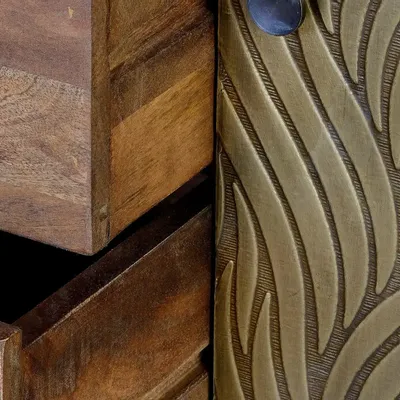 Buffets - Buffet en manguier et bronze - GINER Y COLOMER