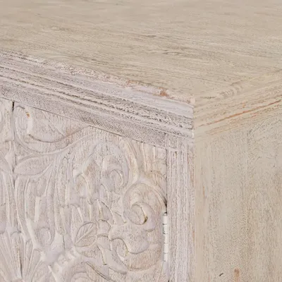 Chests of drawers - Chest of drawers in aged white mango wood - GINER Y COLOMER