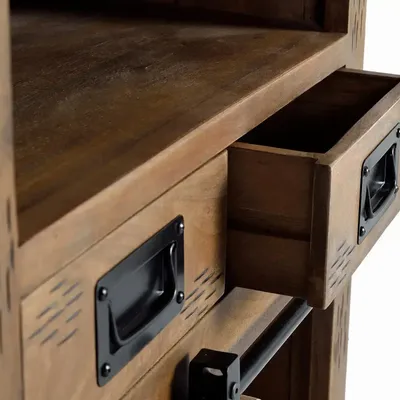 Buffets - Buffet en bois de manguier et métal - GINER Y COLOMER