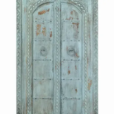 Wardrobe - Teal mango wood cabinet - GINER Y COLOMER