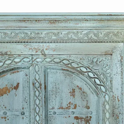 Wardrobe - Teal mango wood cabinet - GINER Y COLOMER