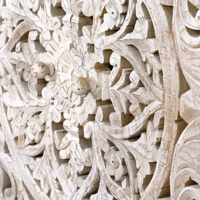 Sideboards - Mango wood sideboard, white and aged gray metal legs - GINER Y COLOMER