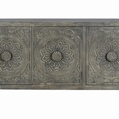 Sideboards - Aged gray mango wood sideboard - GINER Y COLOMER