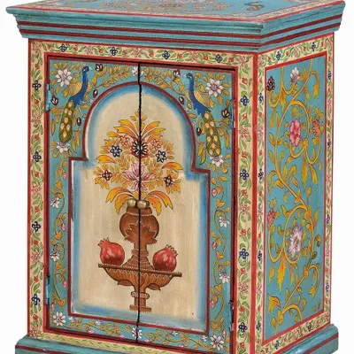 Night tables - Multicolored mango wood bedside table - GINER Y COLOMER