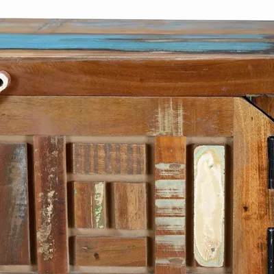 Meubles TV - Meuble TV exclusif en bois recyclé multicolore - GINER Y COLOMER