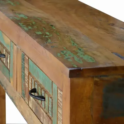 Console table - Exclusive console in multicolored recycled wood - GINER Y COLOMER