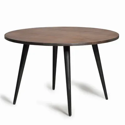 Dining Tables - Acacia wood dining table and metal legs - GINER Y COLOMER