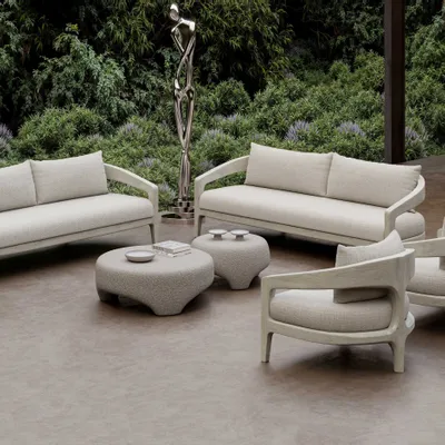 Lawn tables - Whale-ash L Size Coffee Table - SNOC