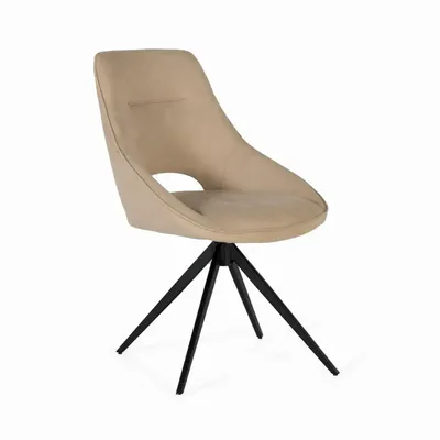 Chairs - Set of two swivel chairs covered in fabric - GINER Y COLOMER
