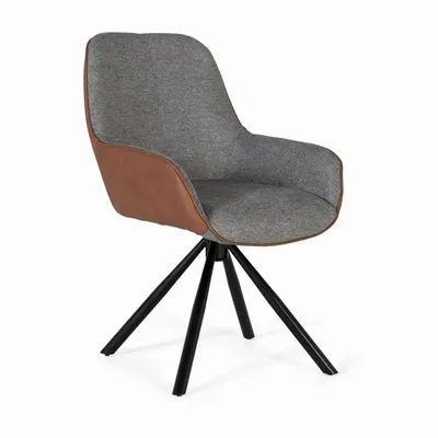 Chaises - Ensemble de 2 chaises pivotantes recouvertes de tissu - GINER Y COLOMER