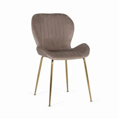 Chaises - Ensemble de 4 chaises recouvertes de velours et structure en acier - GINER Y COLOMER