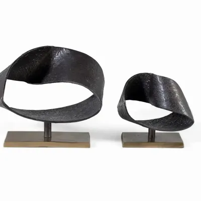 Sculptures, statuettes et miniatures - Lot de deux sculptures décoratives en métal - GINER Y COLOMER