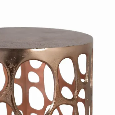 Coffee tables - Set of 2 tables in metal and aged copper finish - GINER Y COLOMER