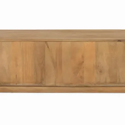Coffee tables - Mango wood coffee table with rounded corners - GINER Y COLOMER
