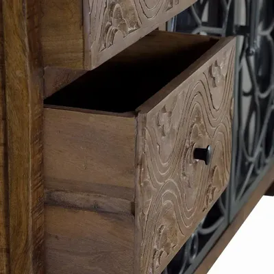 Sideboards - Aged brown mango wood sideboard - GINER Y COLOMER