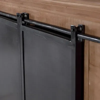 Wardrobe - Industrial style wardrobe in mango wood - GINER Y COLOMER