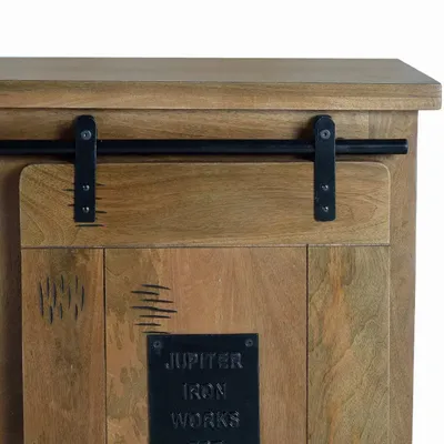 Sideboards - Mango wood and black sideboard - GINER Y COLOMER