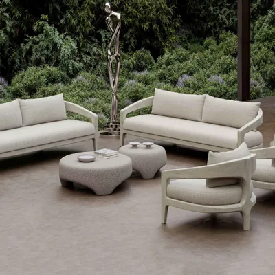 Tables de jardin - Table basse Whale-ash taille M - SNOC