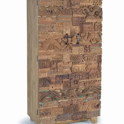 Wardrobe - Reclaimed Mango Wood Wardrobe - GINER Y COLOMER