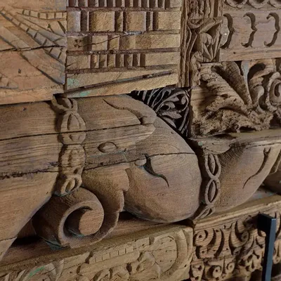 Sideboards - Sideboard in mango wood and recycled wood - GINER Y COLOMER