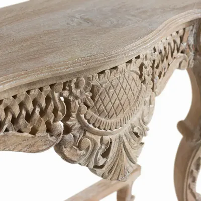 Console table - Console in aged white mango wood - GINER Y COLOMER
