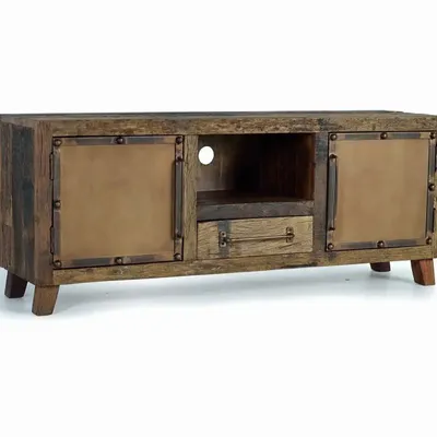 TV stands - TV cabinet in reclaimed wood and metal - GINER Y COLOMER