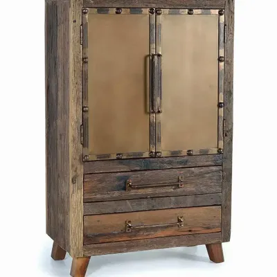 Sideboards - Reclaimed wood and metal sideboard - GINER Y COLOMER
