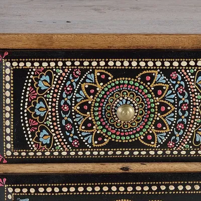 Chests of drawers - Mango wood and hand painted telephone cabinet - GINER Y COLOMER