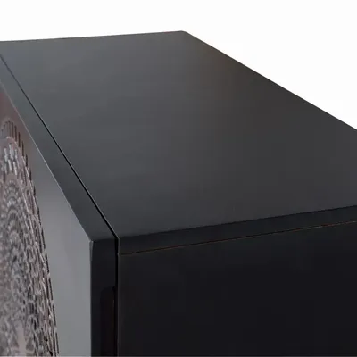 Chests of drawers - Mango wood and metal chest of drawers - GINER Y COLOMER