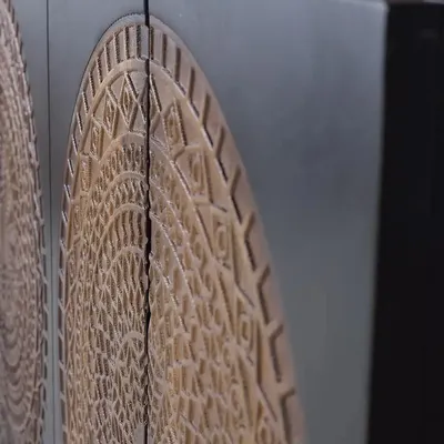 Sideboards - Mango wood and metal sideboard - GINER Y COLOMER