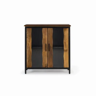 Buffets - Buffet bois manguier et métal noir - GINER Y COLOMER