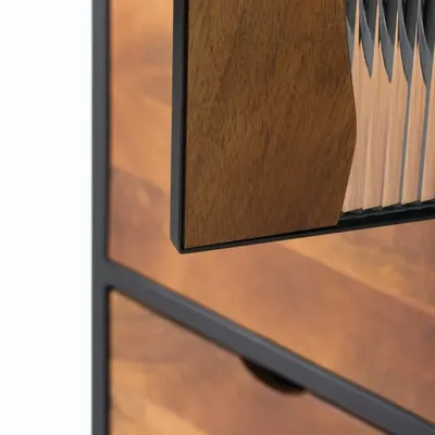 Buffets - Vitrine en bois manguier et métal - GINER Y COLOMER