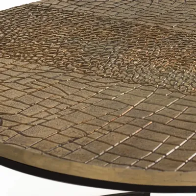 Tables basses - Lot 2 tables métal et aluminium - GINER Y COLOMER