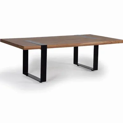 Coffee tables - Acacia wood and metal coffee table - GINER Y COLOMER