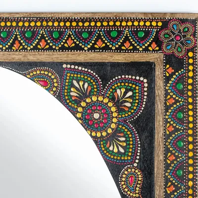 Miroirs - Miroir en manguier multicolore 90x60cm - GINER Y COLOMER